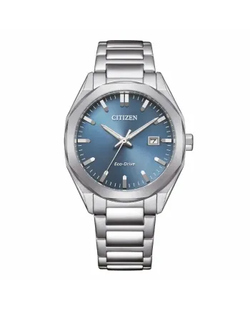 Montre Citizen OF Metropolitan Eco Drive avec cadran bleu et bracelet en acier