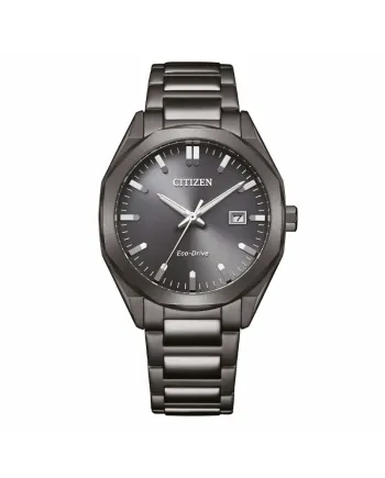 Citizen OF Metropolitan Eco Drive Watch with Gray Dial and Steel Strap