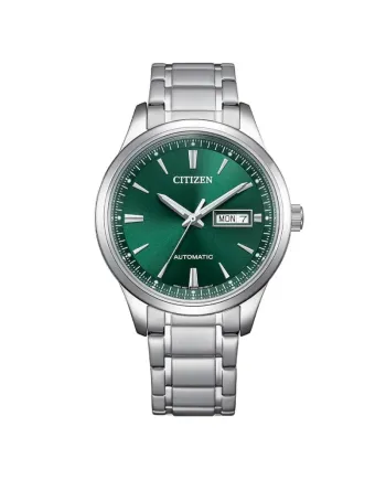 Orologio Citizen Classic OF Quadrante Verde Day/Date Cinturino Acciaio