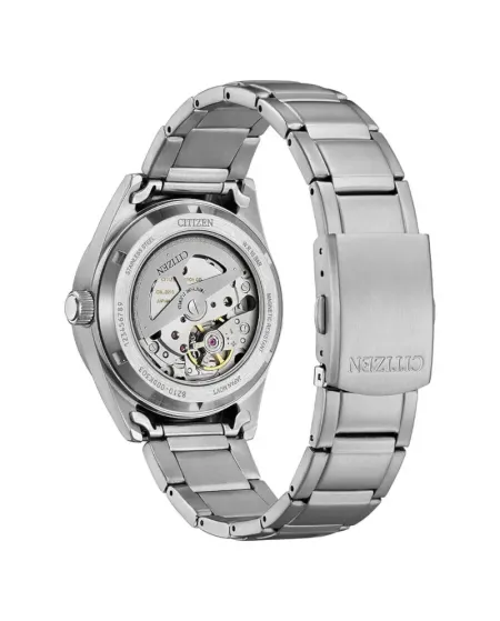 Montre Citizen Marine OF, cadran noir, bracelet en acier