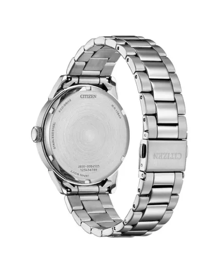 Citizen Classic OF Eco Drive Watch with Black Dial and Steel Strap