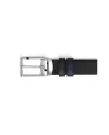 Montblanc Meisterstuck Reversible Leather Belt in Blue/Black with Rectangular Buckle 35 mm