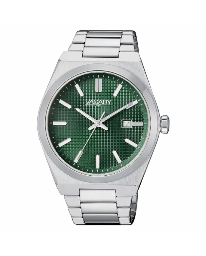 Orologio Vagary Timeless in Acciaio Quadrante Verde Cinturino Acciaio