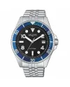 Vagary Aqua39 41mm Watch Black Dial Steel Strap