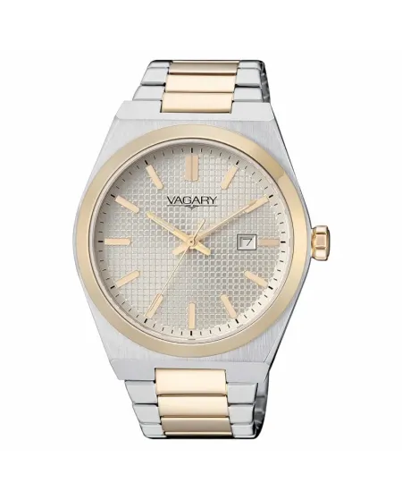 Vagary Timeless Watch Champagne Dial Two-Tone Steel Strap