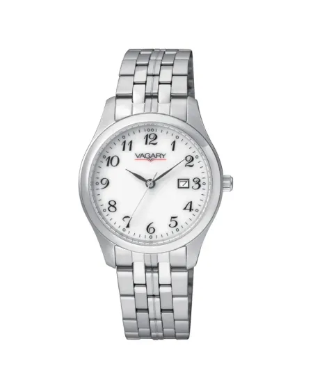 Montre Vagary Timeless Lady avec cadran en nacre et bracelet en acier