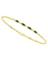 Bracelet Zancan Insignia pour homme en or jaune avec diamants noirs