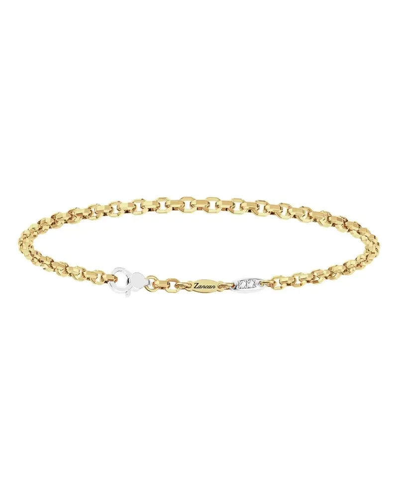 Bracelet Zancan Insignia pour homme en or jaune et blanc avec diamants