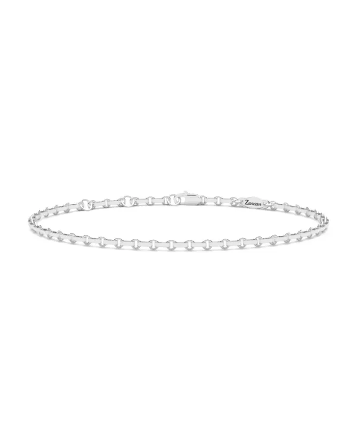 Zancan Insignia Men's Bracelet in White Gold