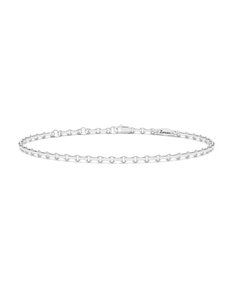 Bracelet pour homme Zancan Insignia en or blanc