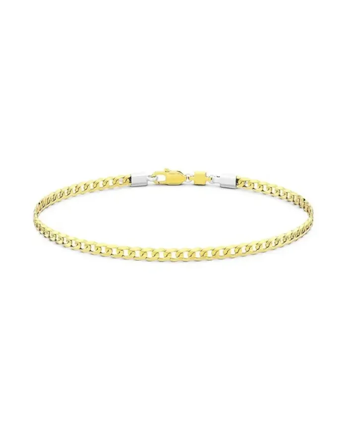 Bracelet Zancan Insignia pour homme en or jaune et blanc avec diamant