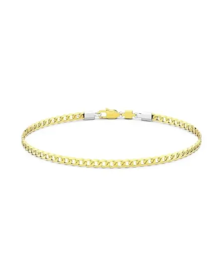 Bracelet Zancan Insignia pour homme en or jaune et blanc avec diamant