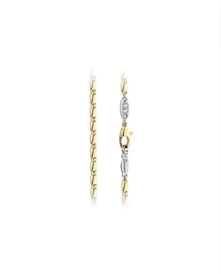 Collier pour homme Zancan Insignia en or bicolore avec diamants