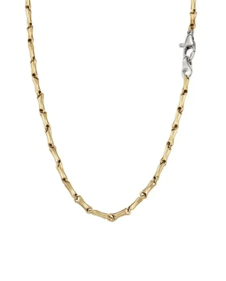 Zancan Insignia Men's Necklace in Two-Tone Gold