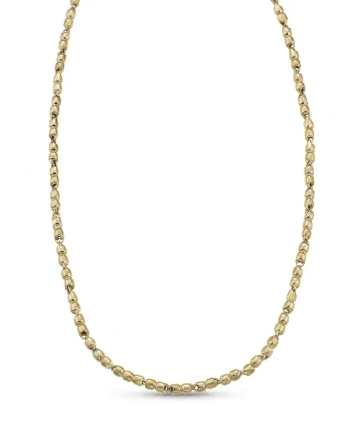 Zancan Insignia Men's Necklace in Two-Tone Gold