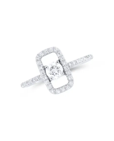 Anello Fiore Roberta Arya in Oro Bianco e Diamanti