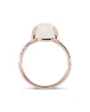 Bague Roberta Candy en or rose avec fleur, lune blanche et diamants