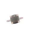 Roberta Candy Rose Gold Flower Ring with Gray Moon and Diamonds