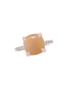 Bague Roberta Candy Flower en or rose avec lune orange et diamants