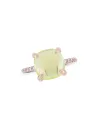 Roberta Candy Flower Ring in Rose Gold with Lemon Quartz and Diamonds