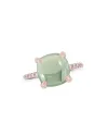 Roberta Candy Flower Ring in Rose Gold with Prasiolite and Diamonds