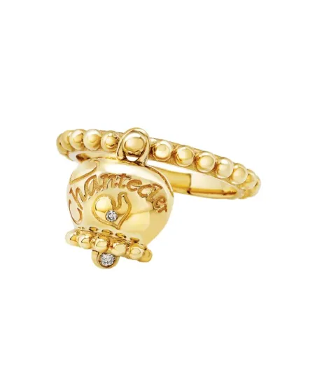 Anello Chantecler Suamèm con Campanella in Oro Giallo e Diamanti