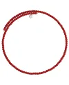 Collier ras du cou Chantecler Et Voilà en biorésine couleur corail et argent