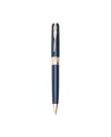 Pineider Classic Rose Gold Blue Ballpoint Pen