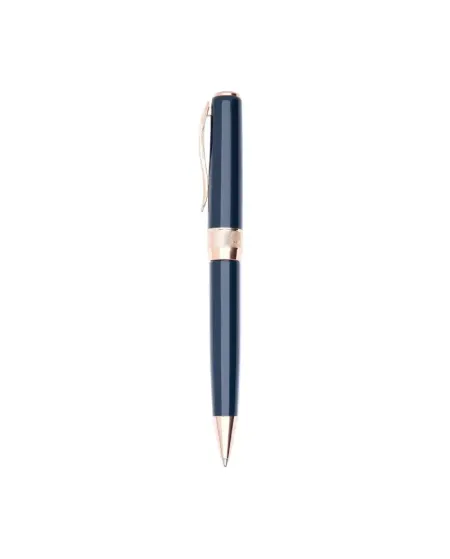 Stylo bille Pineider Classic or rose et bleu