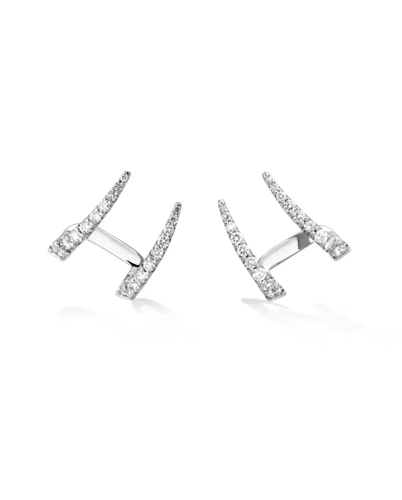 Boucles d'oreilles Gold & Roses Jardín de Aire en or blanc et diamants Boucles d'oreilles Gold & Roses Jardín de Aire en or blanc et diamants