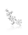Gold & Roses Luzia 3 Stars Single Earring in White Gold and Diamonds