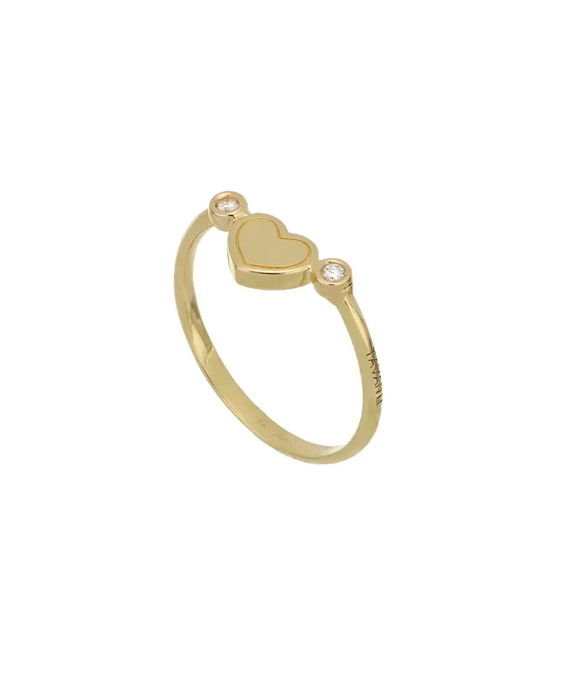 Anello Tavanti Brio Cuore in Oro Giallo con Diamanti