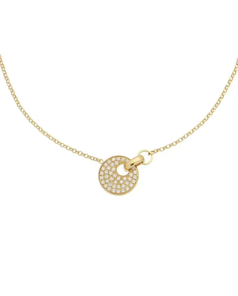 Collana Tavanti Giove in Oro Giallo con Pavé di Diamanti Collana Tavanti Giove in Oro Giallo con Pavé di Diamanti