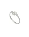 Bague Tavanti Brio Circle en or blanc sertie de diamants pavés