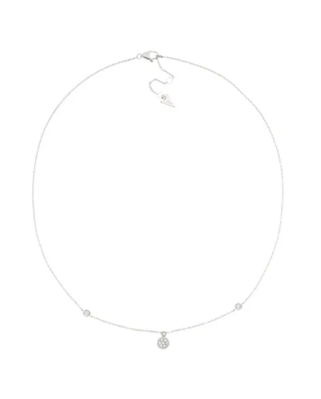 Collier Tavanti Brio Circle en or blanc avec pavé de diamants