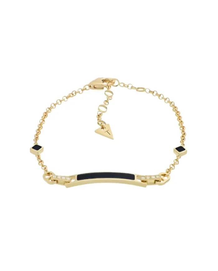 Tavanti Unica Bracelet in Yellow Gold with Onyx and Diamonds
