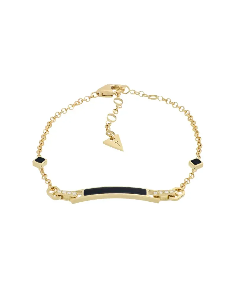 Tavanti Unica Bracelet in Yellow Gold with Onyx and Diamonds