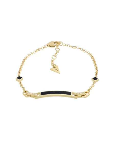 Tavanti Unica Bracelet in Yellow Gold with Onyx and Diamonds