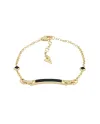 Tavanti Unica Bracelet in Yellow Gold with Onyx and Diamonds