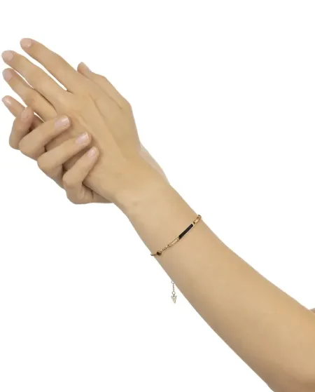 Bracelet Tavanti Unica en or jaune avec onyx et diamants