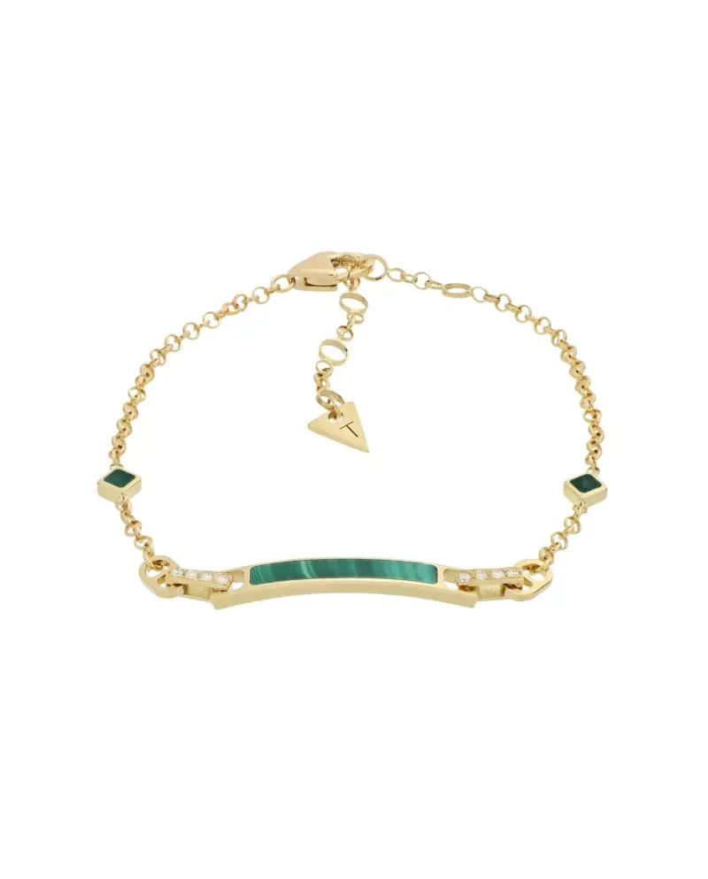 Bracciale Tavanti Unica in Oro Giallo con Malachite e Diamanti