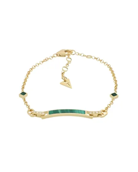 Bracciale Tavanti Unica in Oro Giallo con Malachite e Diamanti