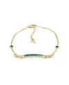 Bracelet Tavanti Unica en or jaune avec malachite et diamants