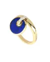 Tavanti Giove Ring in Yellow Gold with Lapis Lazuli and Diamond Charm