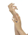 Tavanti Giove Ring in Yellow Gold with Lapis Lazuli and Diamond Charm