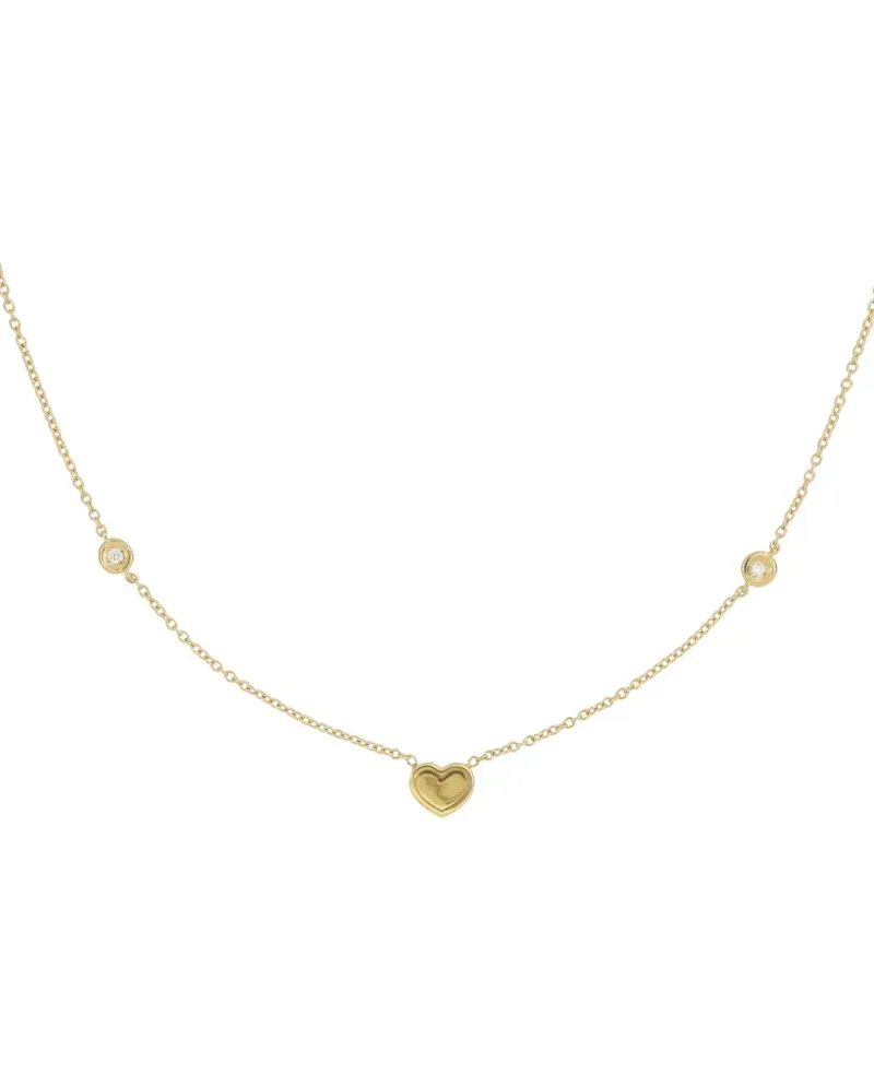 Collana Tavanti Brio Cuore in Oro Giallo con Pavé di Diamanti