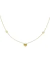 Collier Tavanti Brio Heart en or jaune avec pavé de diamants