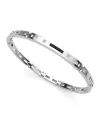 Zancan Hiteck Men's Bracelet in Steel with Pink Screws