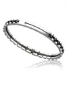 Bracciale da Uomo Zancan Hi-Tekh in Acciaio Bicolore con Spinello Nero