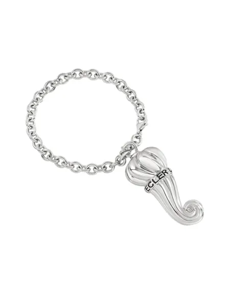 Porte-clés Chantecler Et Voilà Horns en argent avec diamant